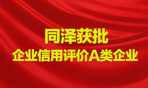 同泽获批2021年度宁波市口岸领域企业信